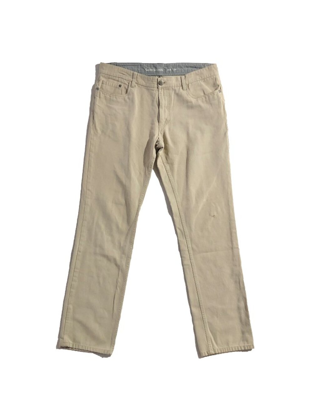 Calvin Klein Jeans Mens W36 L34 Khaki Cotton
